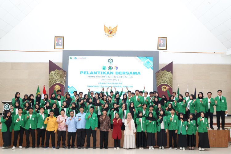 Dorong Sinergi dan Karakter Kepemimpinan, HMPS Fakultas Syariah UIN Palopo Dikukuhkan