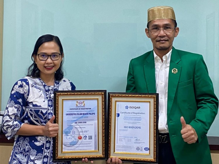 Pasca Transformasi Kelembagaan, UIN Palopo Kantongi Dua Sertifikat ISO