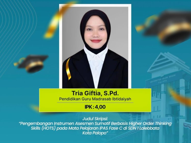 Wisudawan Terbaik UIN Palopo Catat IPK Sempurna 4,00