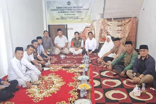 Syukuran Kantor Baru, Kemenhaj Tana Toraja Doakan Keselamatan Jemaah Haji