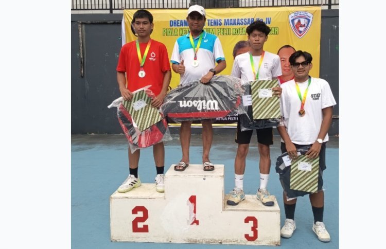 Mahasiswa UIN Palopo Raih Juara di Kejurnas Tenis Makassar