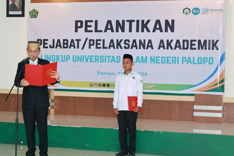 UIN Palopo Lengkapi Struktur Kelembagaan, Empat Pejabat Akademik Dilantik