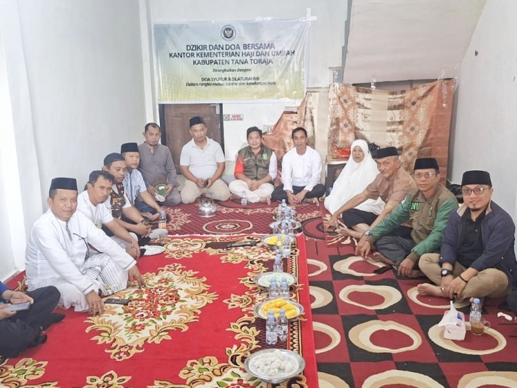 Syukuran Kantor Baru, Kemenhaj Tana Toraja Doakan Keselamatan Jemaah Haji