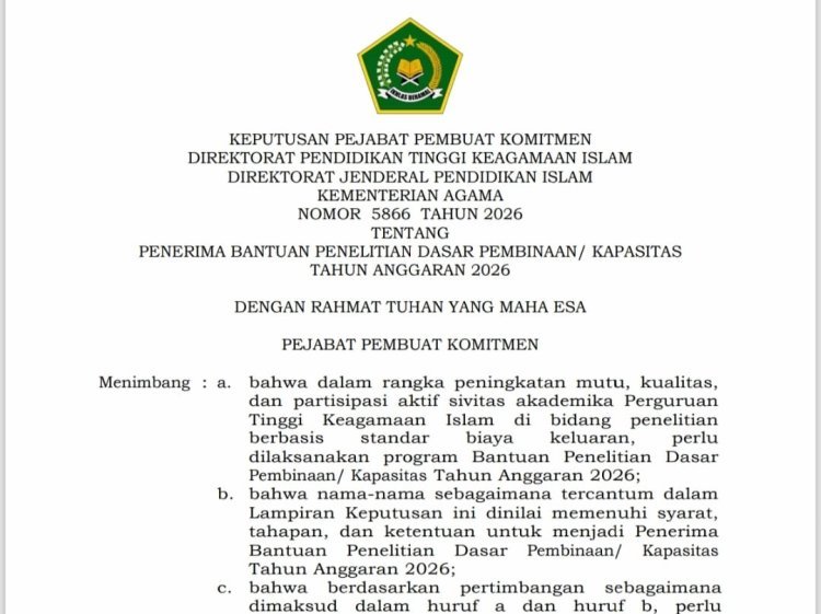 Kemenag Danai 380 Proposal Riset PTKI, Kurikulum Berbasis Cinta hingga Sagu Tana Luwu Jadi Sorotan