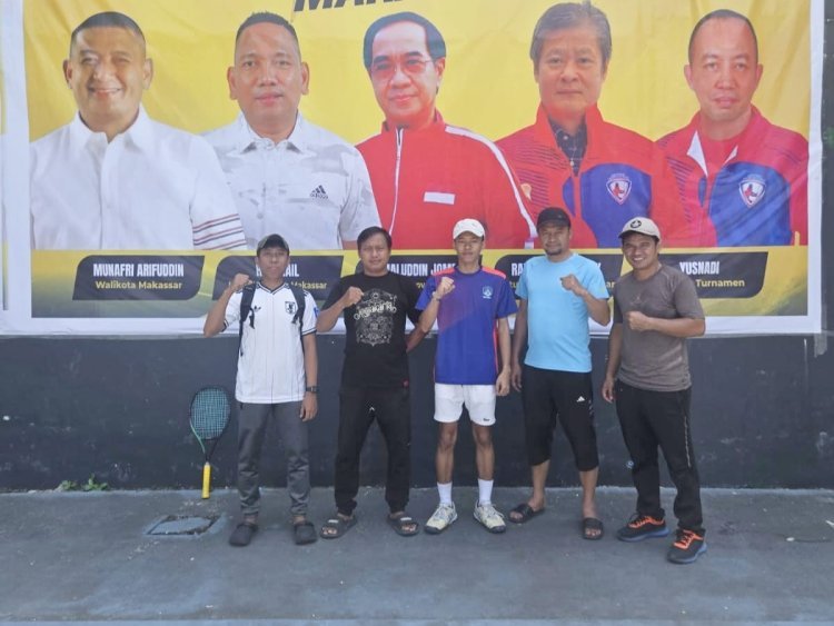 Sekali Turun, Adil Sabet Dua Juara di Kejurnas Tenis Piala Wali Kota Makassar