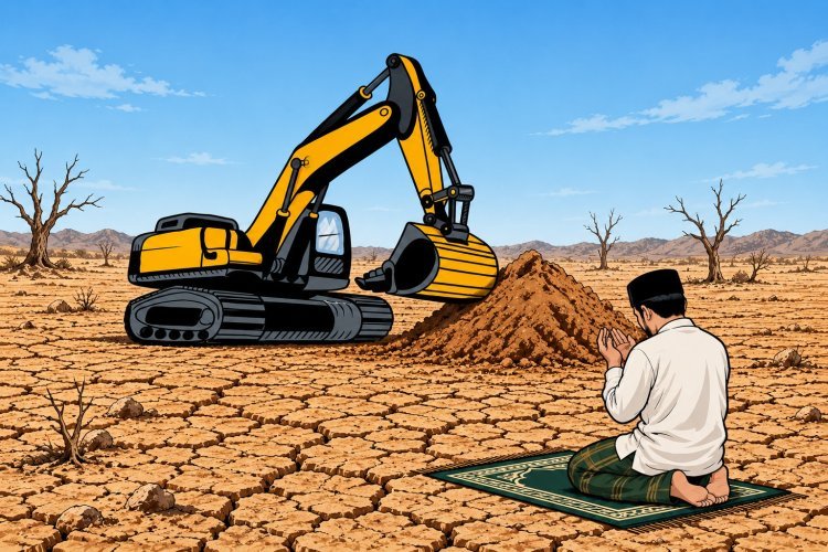 Doa ke Langit, Excavator ke Bumi
