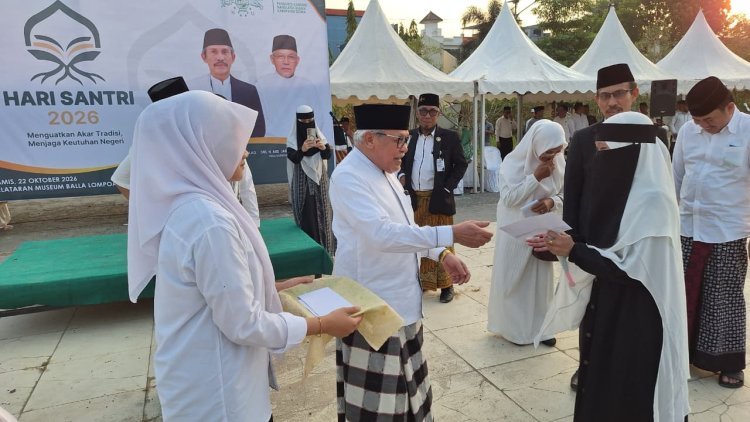 PCNU Gowa Salurkan Bantuan Rp50 Juta pada Peringatan Hari Santri Nasional 2026